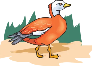 Tree Orange Bird Stickdatei