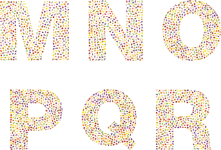 Fruit Font Alphabet Stickdatei