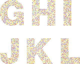 Fruit Font Alphabet Stickdatei