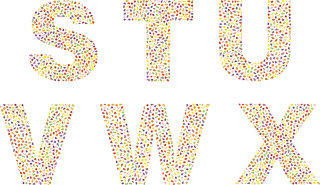 Fruit Font Alphabet Stickdatei