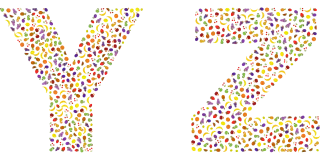 Fruit Font Alphabet Stickdatei