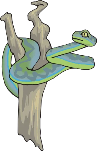 Snake Dead Tree Stickdatei – Natur