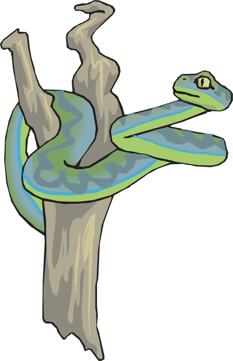 Snake Dead Tree Stickdatei – Natur