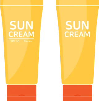 Sun cream Cream Uva Stickdatei