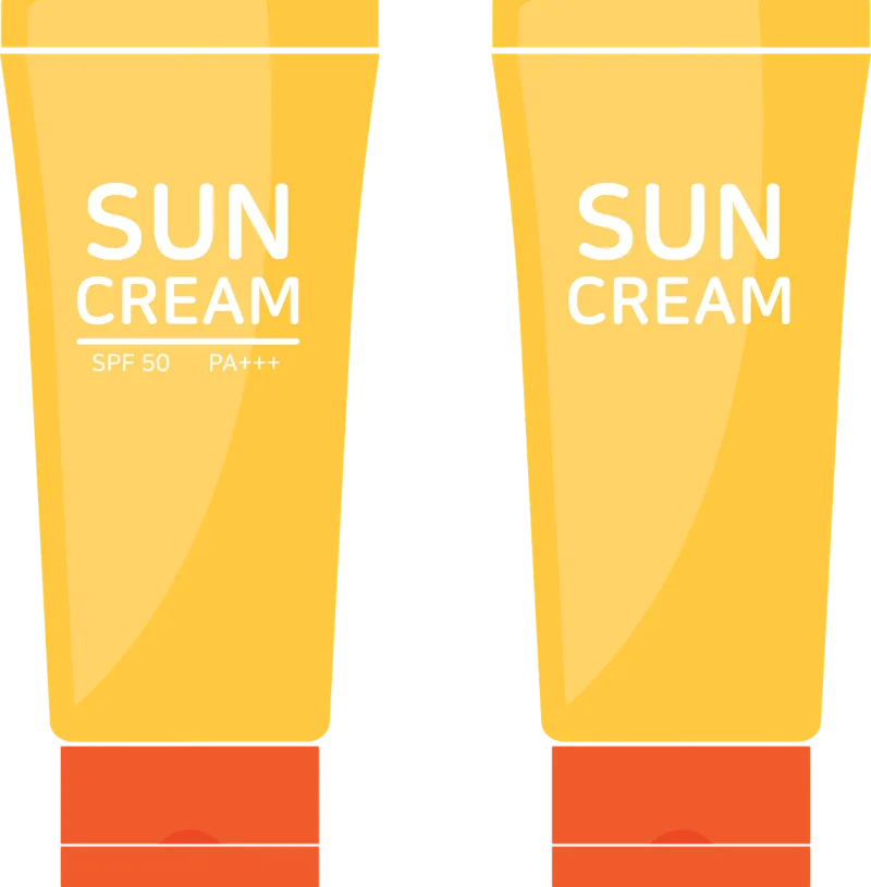 Sun cream Cream Uva Stickdatei – Natur