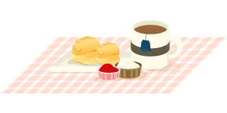 Black tea Tea party Picnic Stickdatei