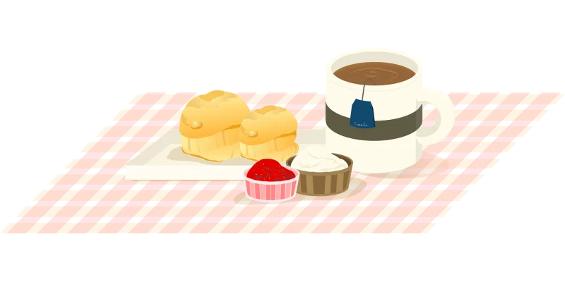 Black tea Tea party Picnic Stickdatei – Essen & Trinken