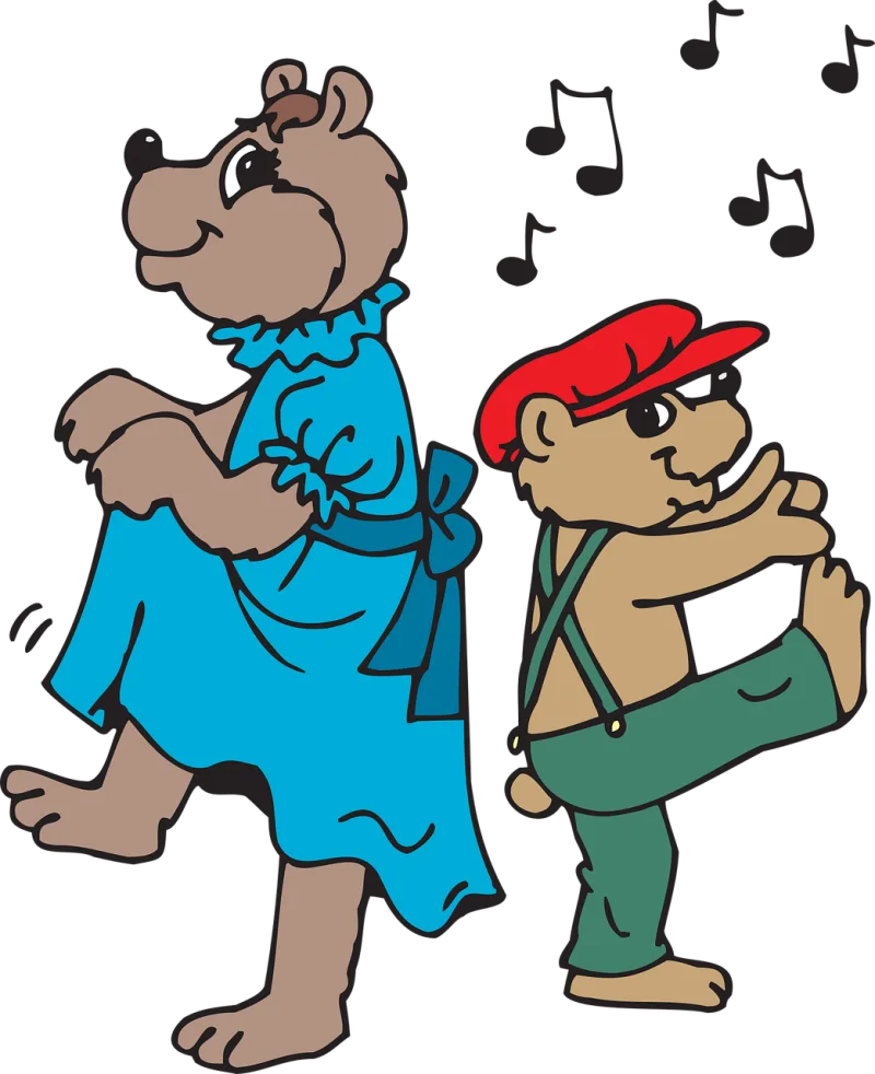 Dance Music Notes Stickdatei – Tiere