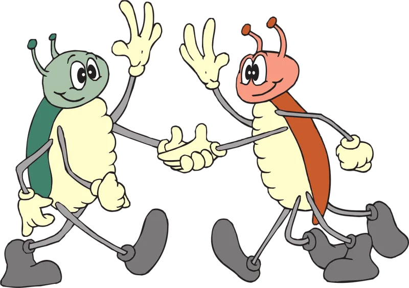 Handshake Bugs Wave Stickdatei – Natur