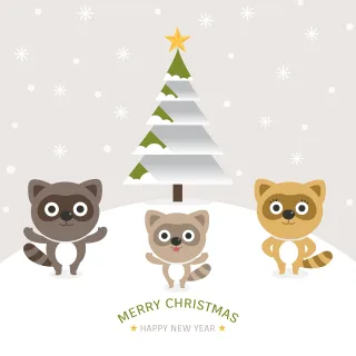 Adorable Animal Background Stickdatei