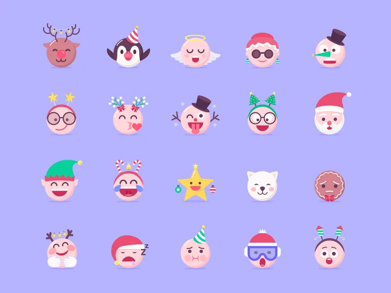 Avatar Cartoon Character Stickdatei – Weihnachten