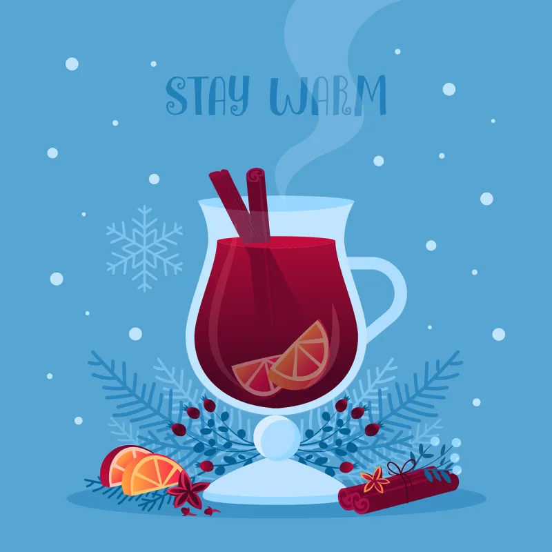 Drink Beverage Christmas card Stickdatei – Weihnachten