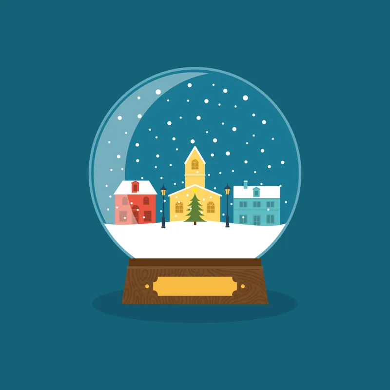 Ball Snow Snow globe Stickdatei – Weihnachten