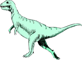 Dinosaur Green Running Stickdatei