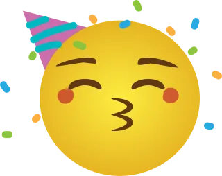 Party Emoji Party emoji Stickdatei