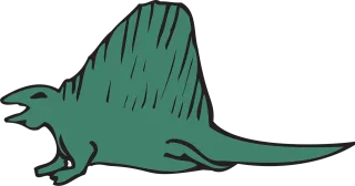 Stylized Dinosaur Reptile Stickdatei