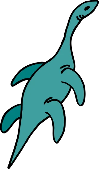 Swimming Dinosaur Ancient Stickdatei
