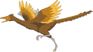 Bird Running Wings Stickdatei