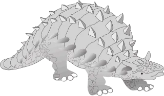 Dinosaur Ancient Spikes Stickdatei – Kinder