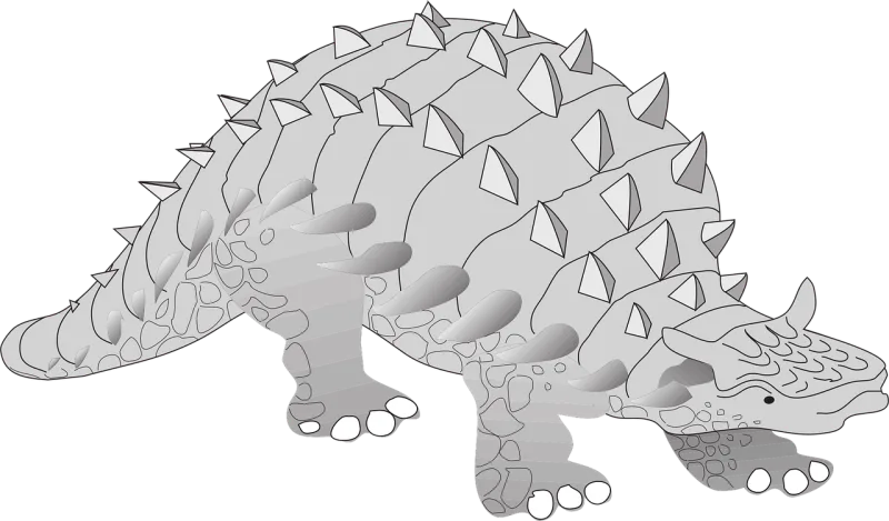 Dinosaur Ancient Spikes Stickdatei – Kinder