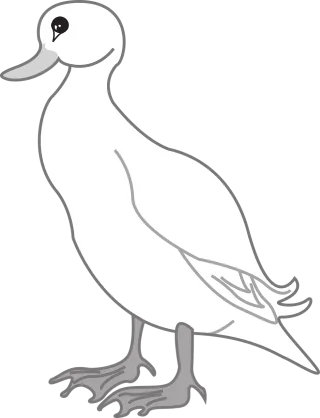 Duck Bird Animal Stickdatei