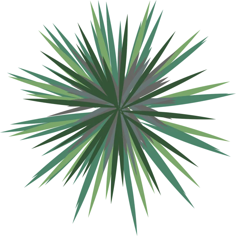 Landscape Palm tree Landscape plan Stickdatei – Natur