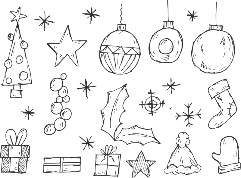 Christmas Christmas tree Decorations Stickdatei – Weihnachten