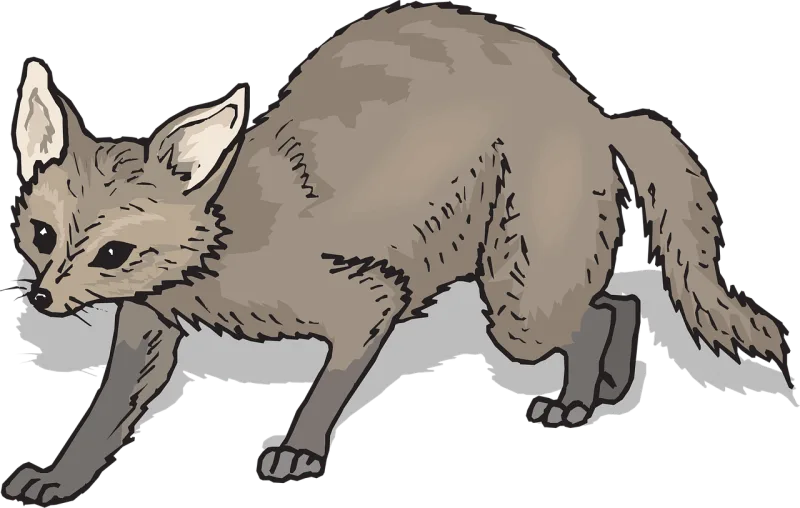Brown Shadow Fox Stickdatei – Tiere