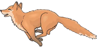 Happy Orange Fox Stickdatei