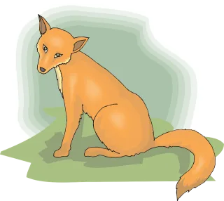 Head Orange Fox Stickdatei