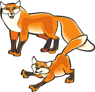 Fox Parent Animal Stickdatei