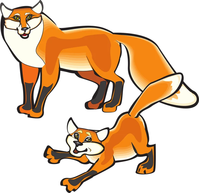 Fox Parent Animal Stickdatei – Tiere