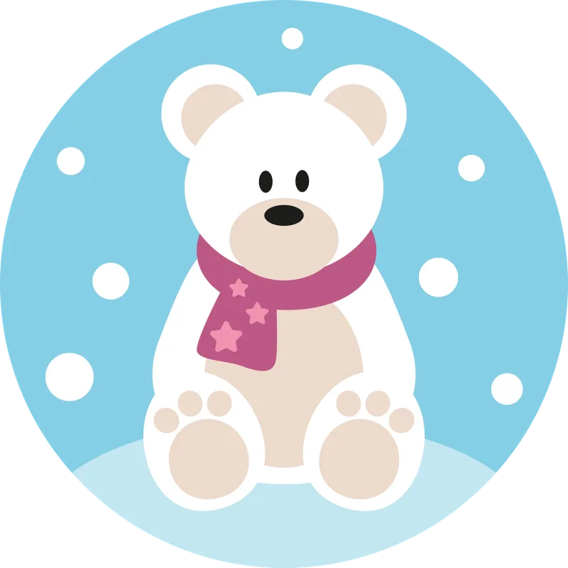 Polar bear Polar Christmas Stickdatei – Weihnachten