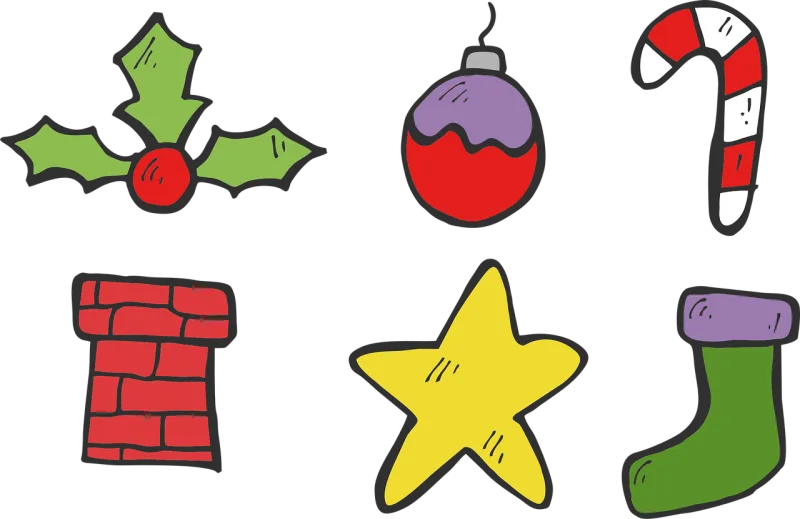 Christmas Decorations Decoration Stickdatei – Weihnachten