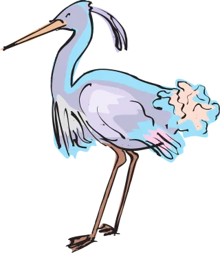Blue Purple Bird Stickdatei