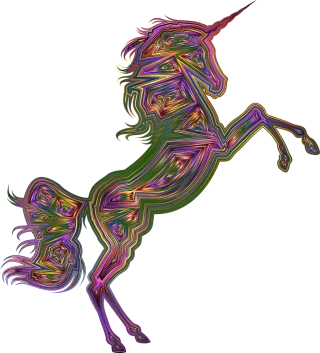 Unicorn Horse Animal Stickdatei