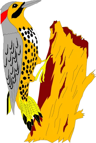 Yellowhammer Tree Bird Stickdatei