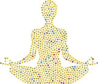 Yoga Emoji Smileys Stickdatei