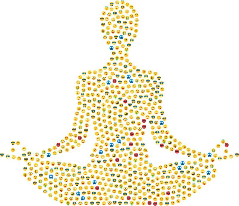 Yoga Emoji Smileys Stickdatei – Sport