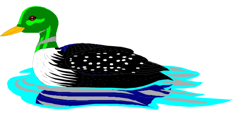 Water Bird Swimming Stickdatei – Sport