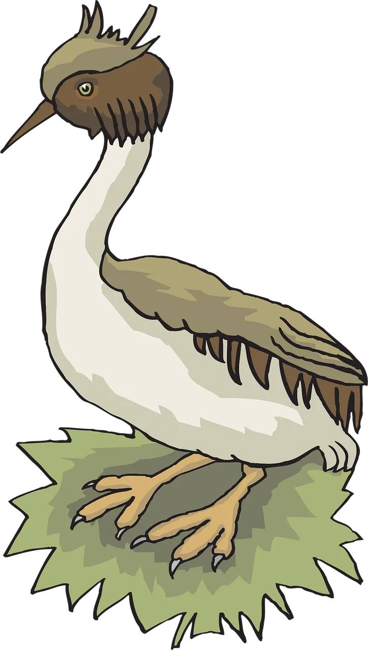 Bird Grass Wings Stickdatei – Natur