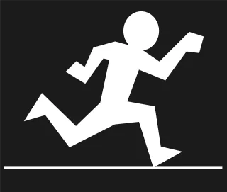 Man Running Person Stickdatei