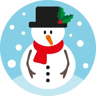 Snowman Christmas Winter Stickdatei