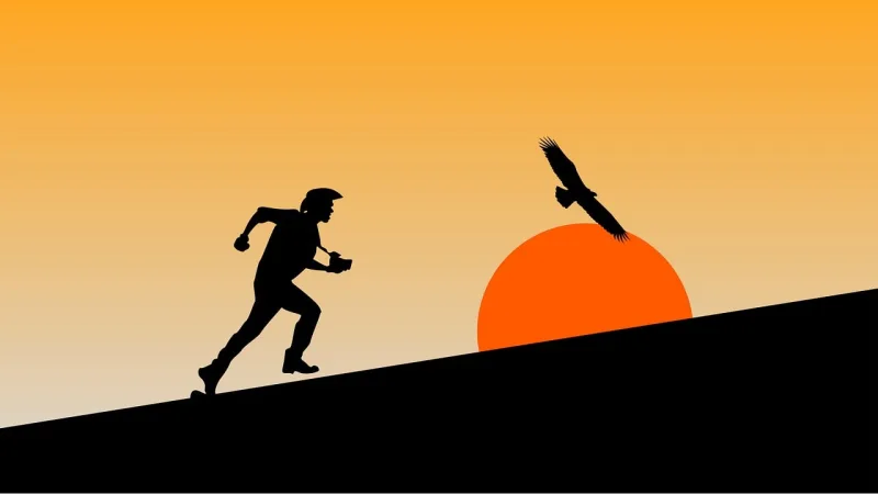 Silhouette Sunset Jump Stickdatei – Sport
