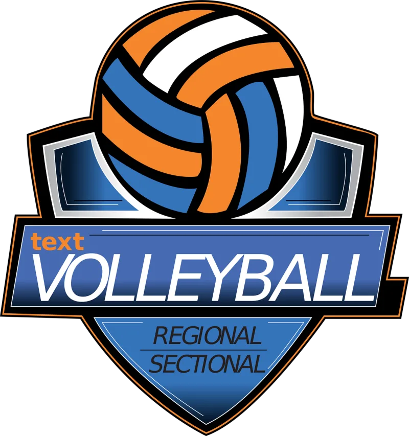 Volleyball Logo Volley Stickdatei – Sport