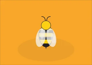 Bee Animal Insect Stickdatei
