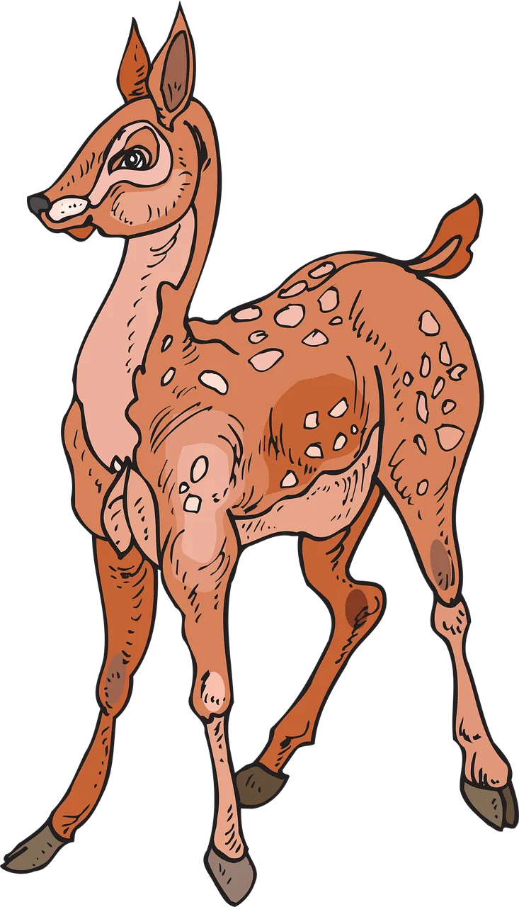Fawn Forest Deer Stickdatei – Tiere