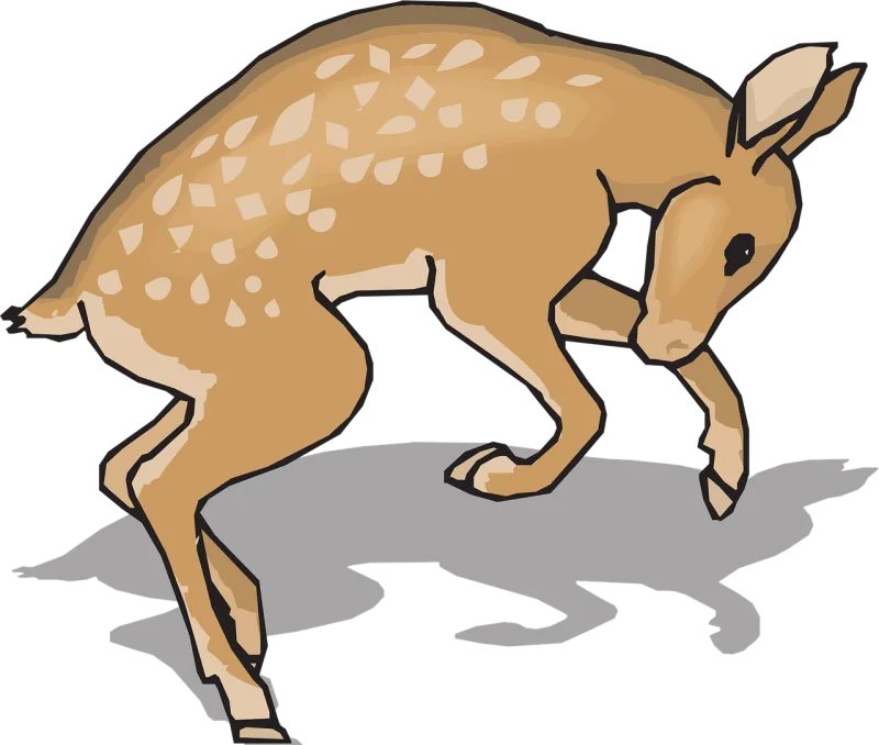 Fawn Animal Deer Stickdatei – Tiere