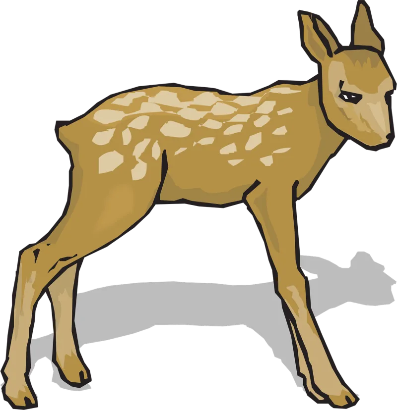 Fawn Animal Deer Stickdatei – Tiere
