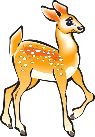 Fawn Animal Deer Stickdatei